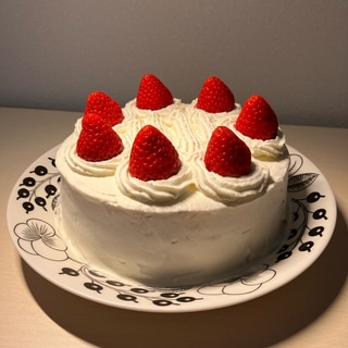 ＊玉子2個で作れる☆クリスマスケーキ＊